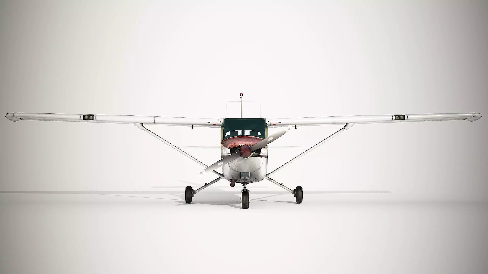 Cessna 172 Skyhawk  Low-poly 3D model_5