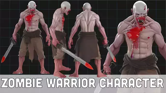 Zombie Warrior Character