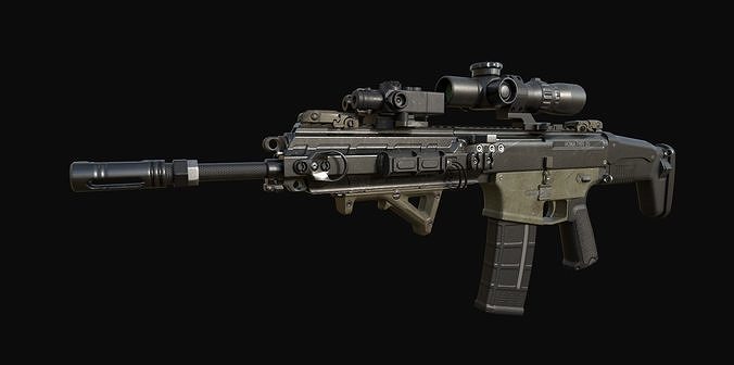 Howa Type 20 Low-Poly for gmaes Low-poly 3D model