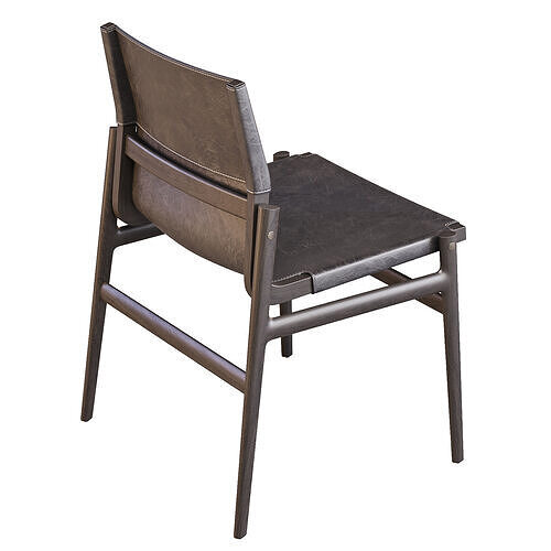 Poliform Ipanema Armless - Dining Chair 3D model 5