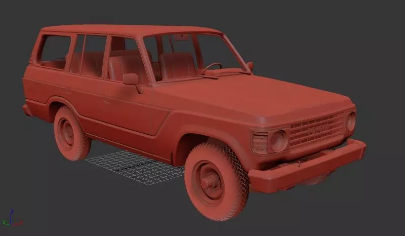 Toyota Land Cruiser J60 1980 3D print model_0