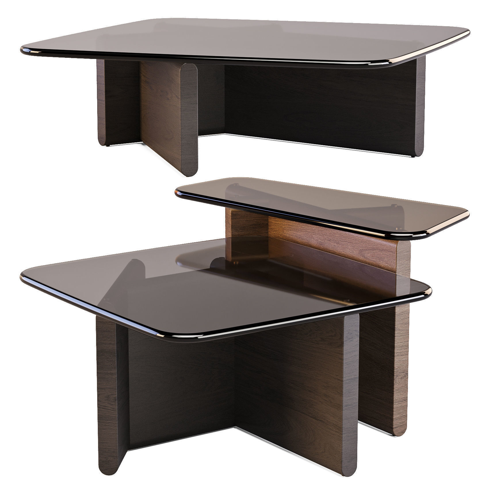 FiamItalia Type - Coffee and Side Tables 3D model_5