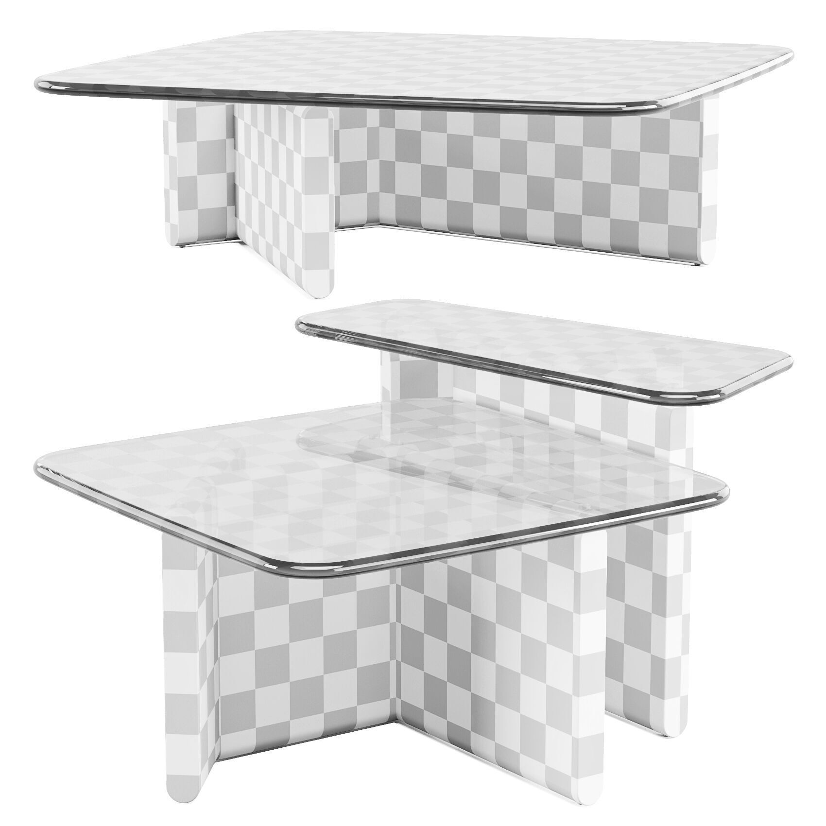 FiamItalia Type - Coffee and Side Tables 3D model_6