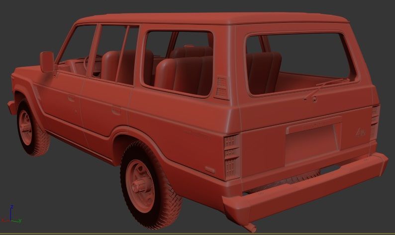 Toyota Land Cruiser J60 US specs 1987 3D print model_2