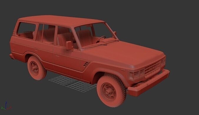 Toyota Land Cruiser J60 US specs 1987 3D print model