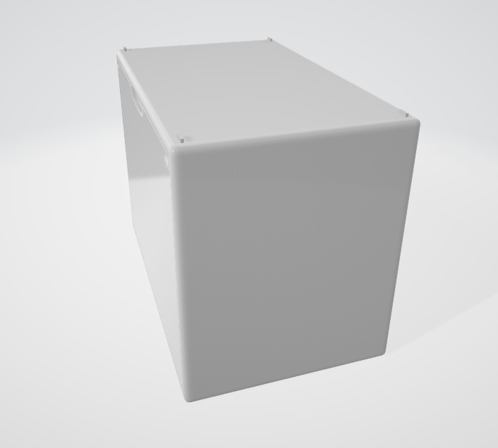 vidaXL Storage Chest Toy Chest Coffee Table 3D model_2