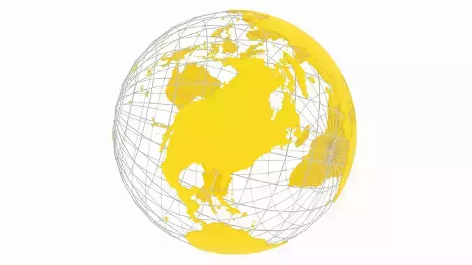 Globe News Skeleton Yellow