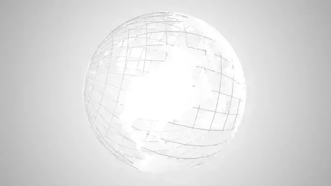 Globe News Skeleton White