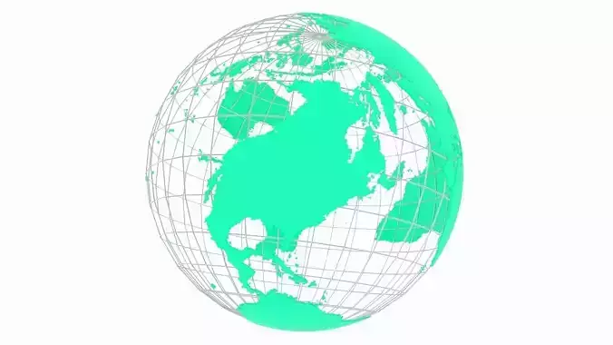 Globe News Skeleton Teal