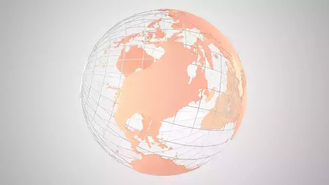 Globe News Skeleton Peach