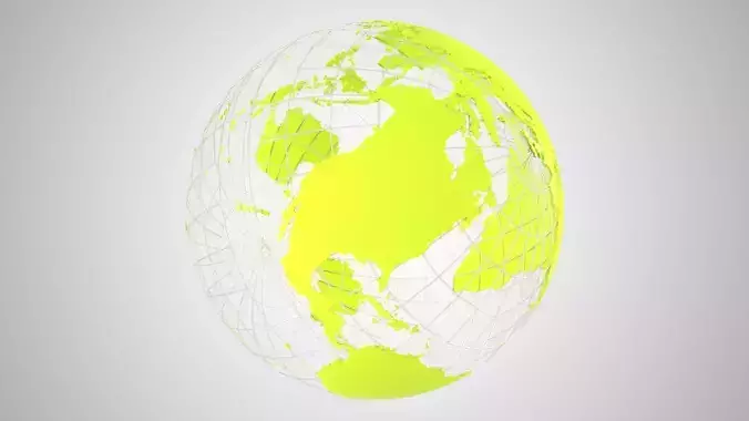 Globe News Skeleton Lime