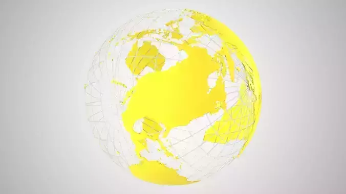 Globe News Skeleton Light Yellow