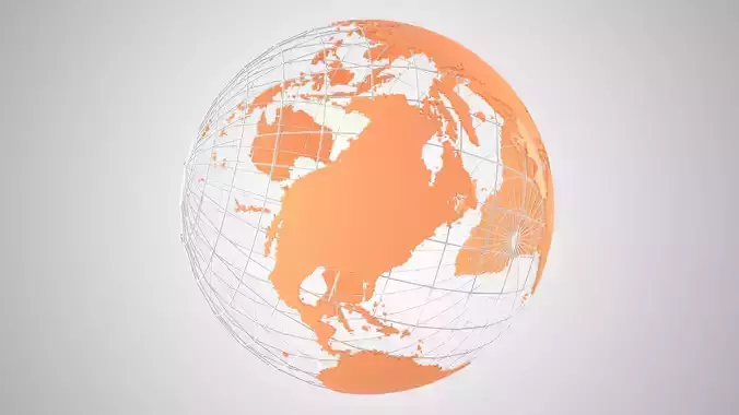 Globe News Skeleton Light Orange