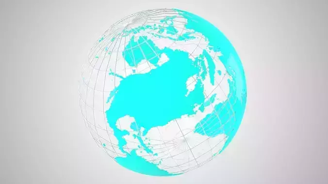 Globe News Skeleton Light Blue