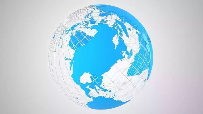 Globe News Skeleton Sky Blue