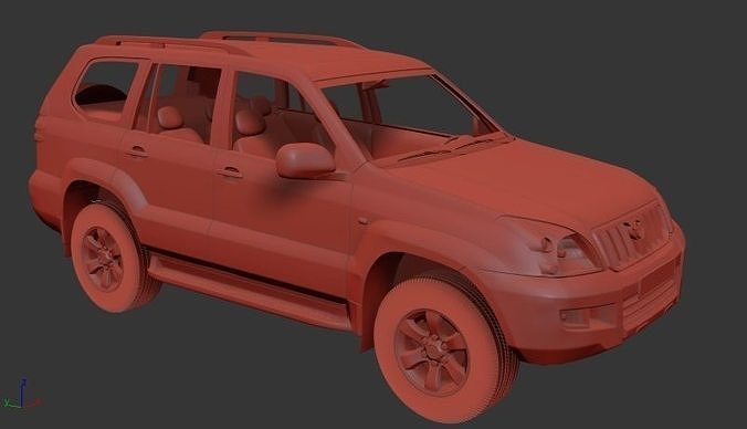 Toyota Land Cruiser Prado 120 5door 2009 3D print model