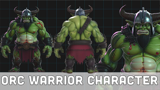 Orc Warrior Character Fantasy Creature Free 3D model