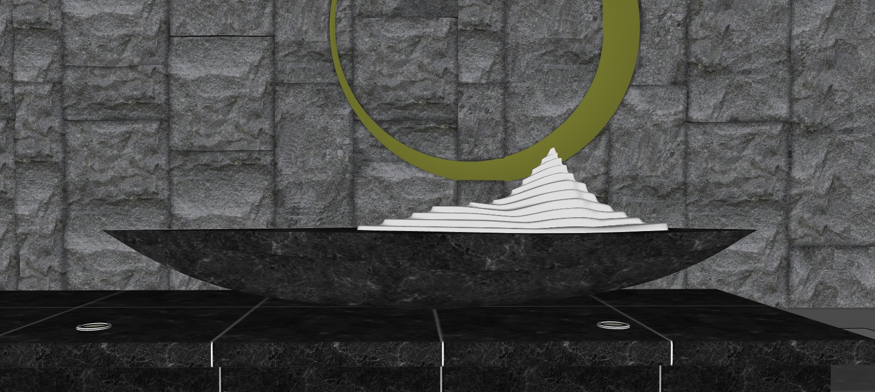 landscape wall-Chinese style-5 3D model_2