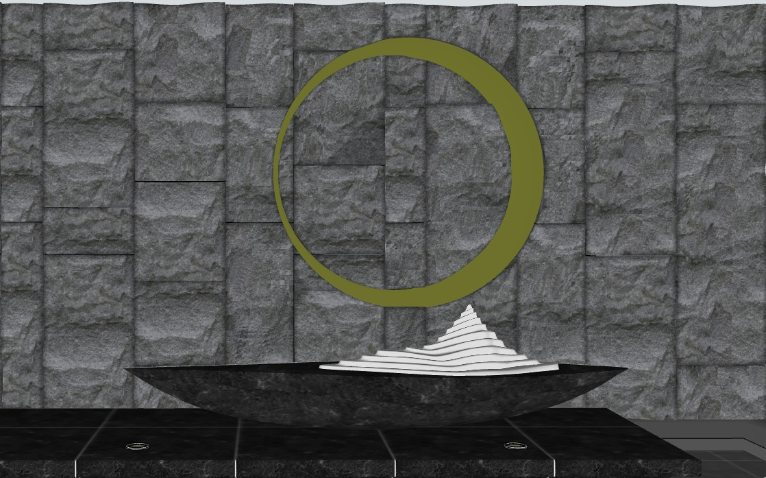 landscape wall-Chinese style-5 3D model_3