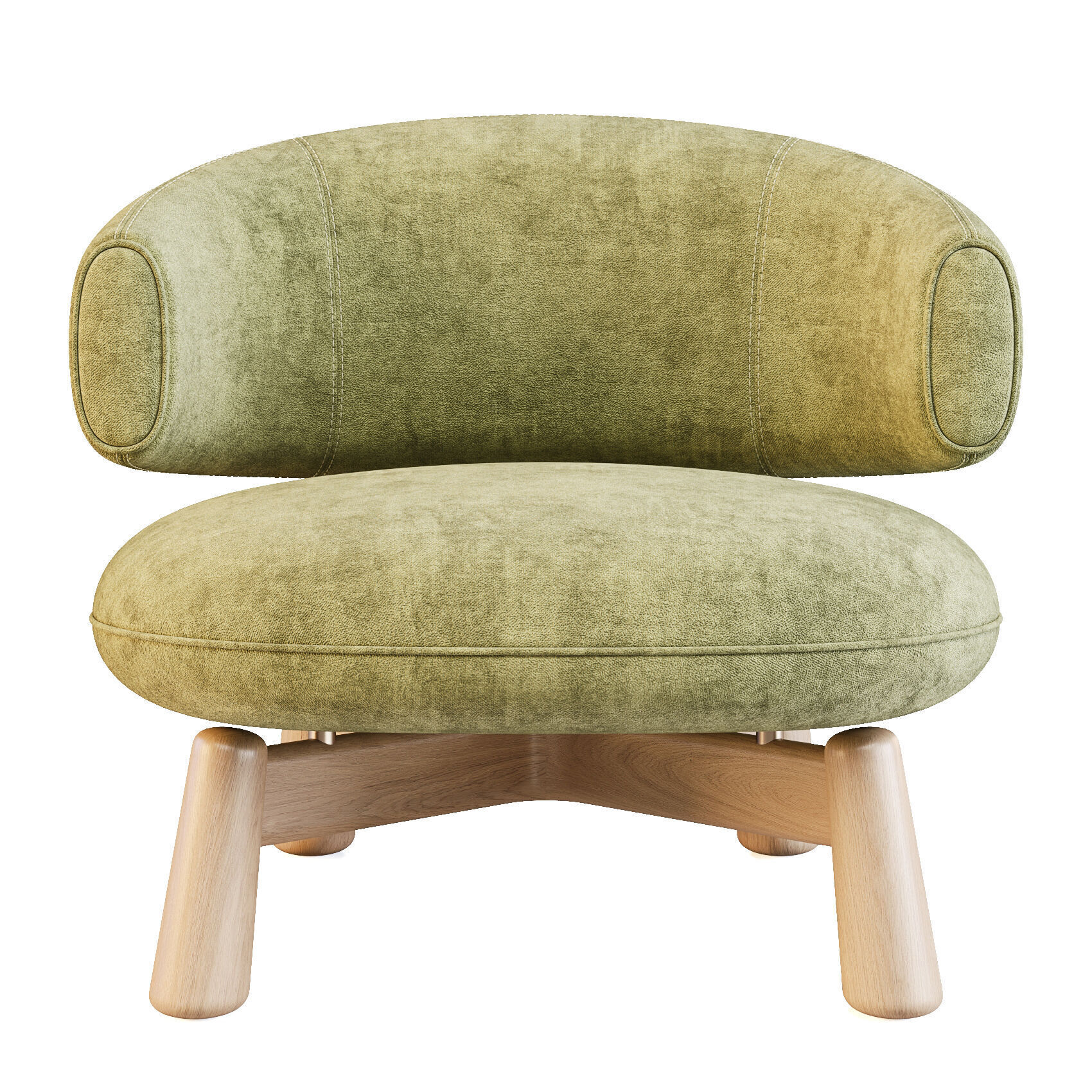 Baxter Olaf - Lounge Chair 3D model_7