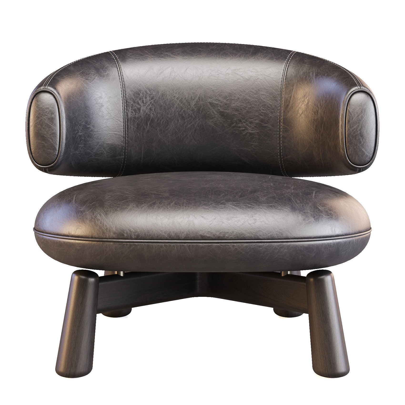 Baxter Olaf - Lounge Chair 3D model_6