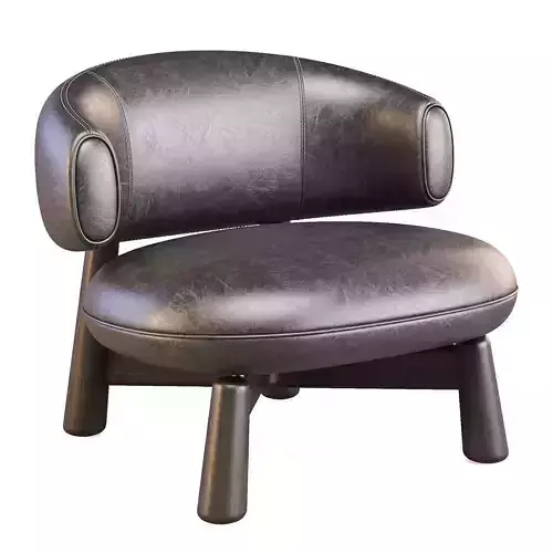Baxter Olaf - Lounge Chair 3D model