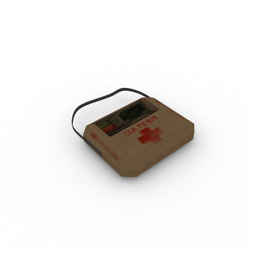 emergency doctor box 3D model_2