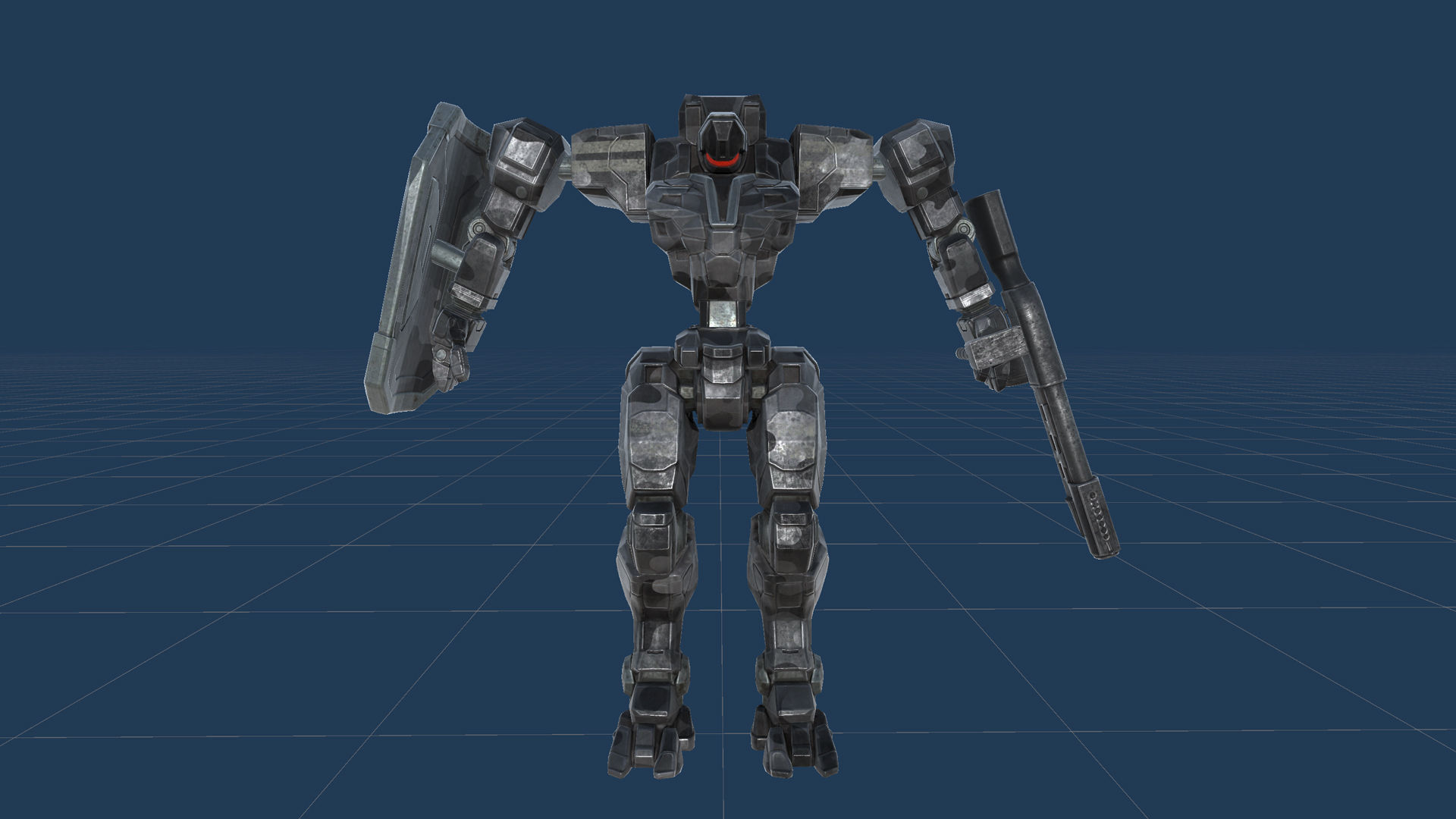 Mech Tank Low-poly 3D model_31