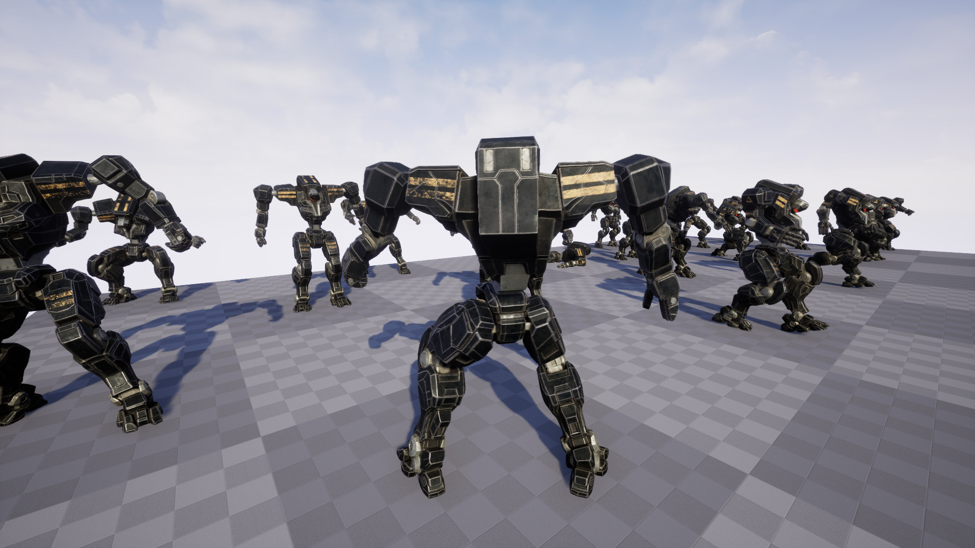 Mech Tank Low-poly 3D model_28