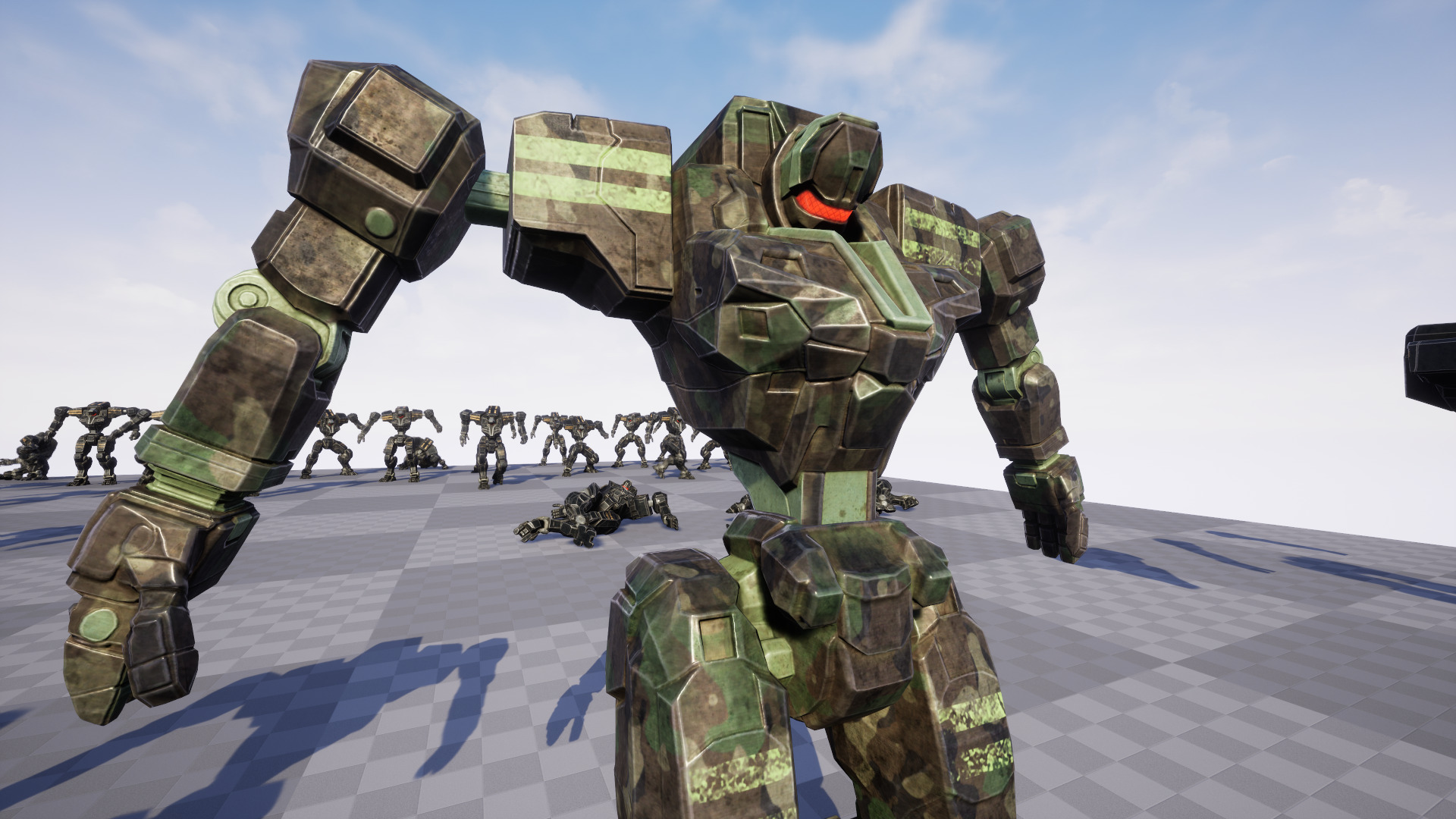 Mech Tank Low-poly 3D model_25