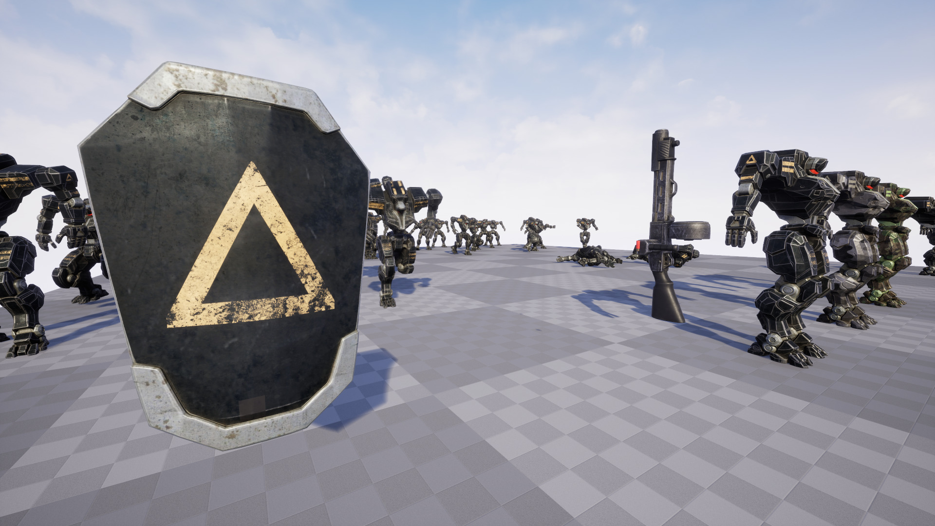 Mech Tank Low-poly 3D model_21