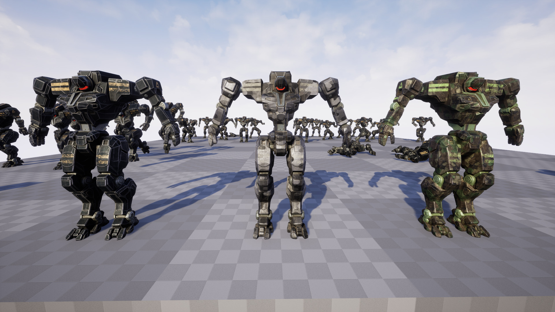 Mech Tank Low-poly 3D model_19