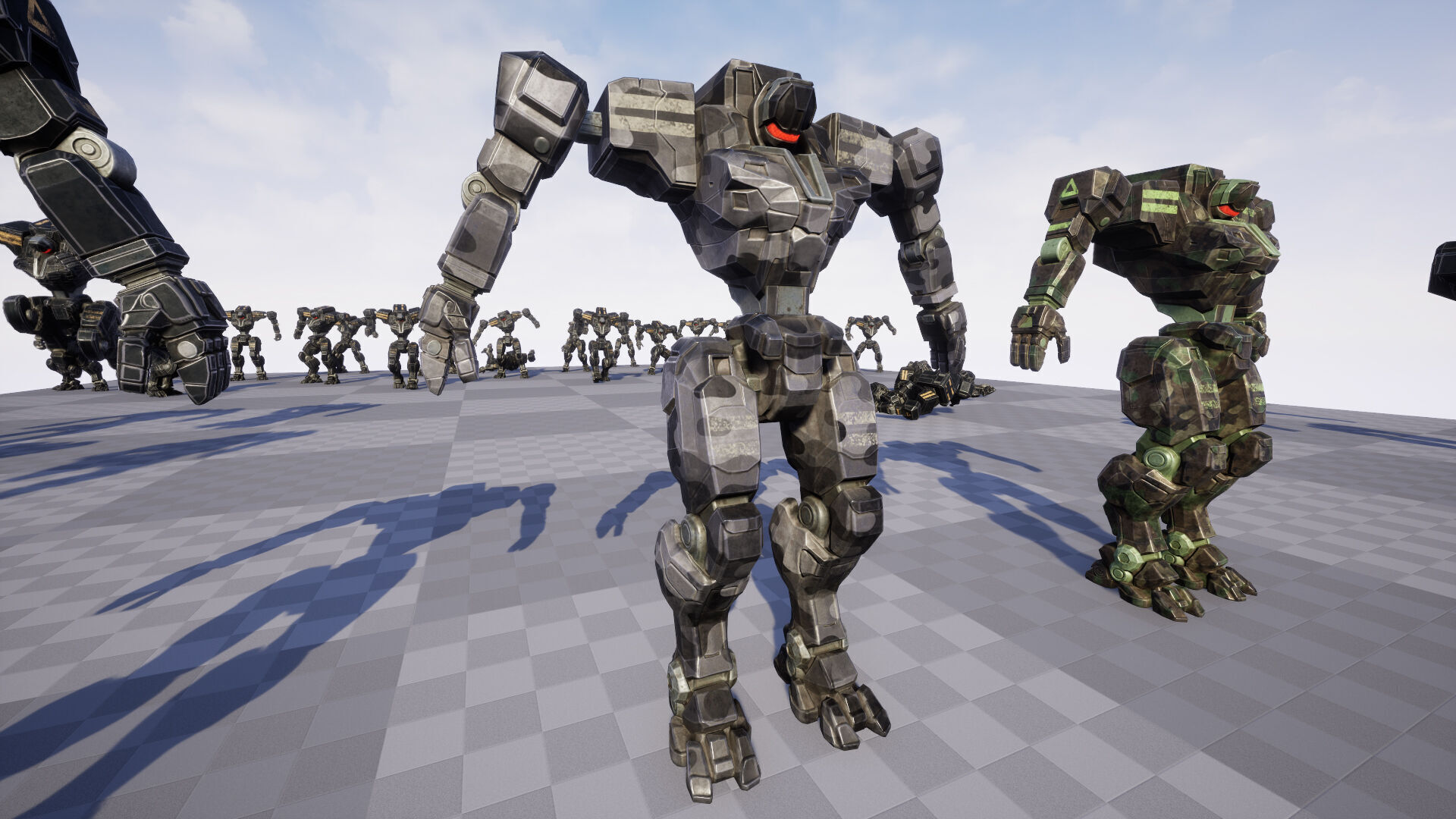 Mech Tank Low-poly 3D model_17