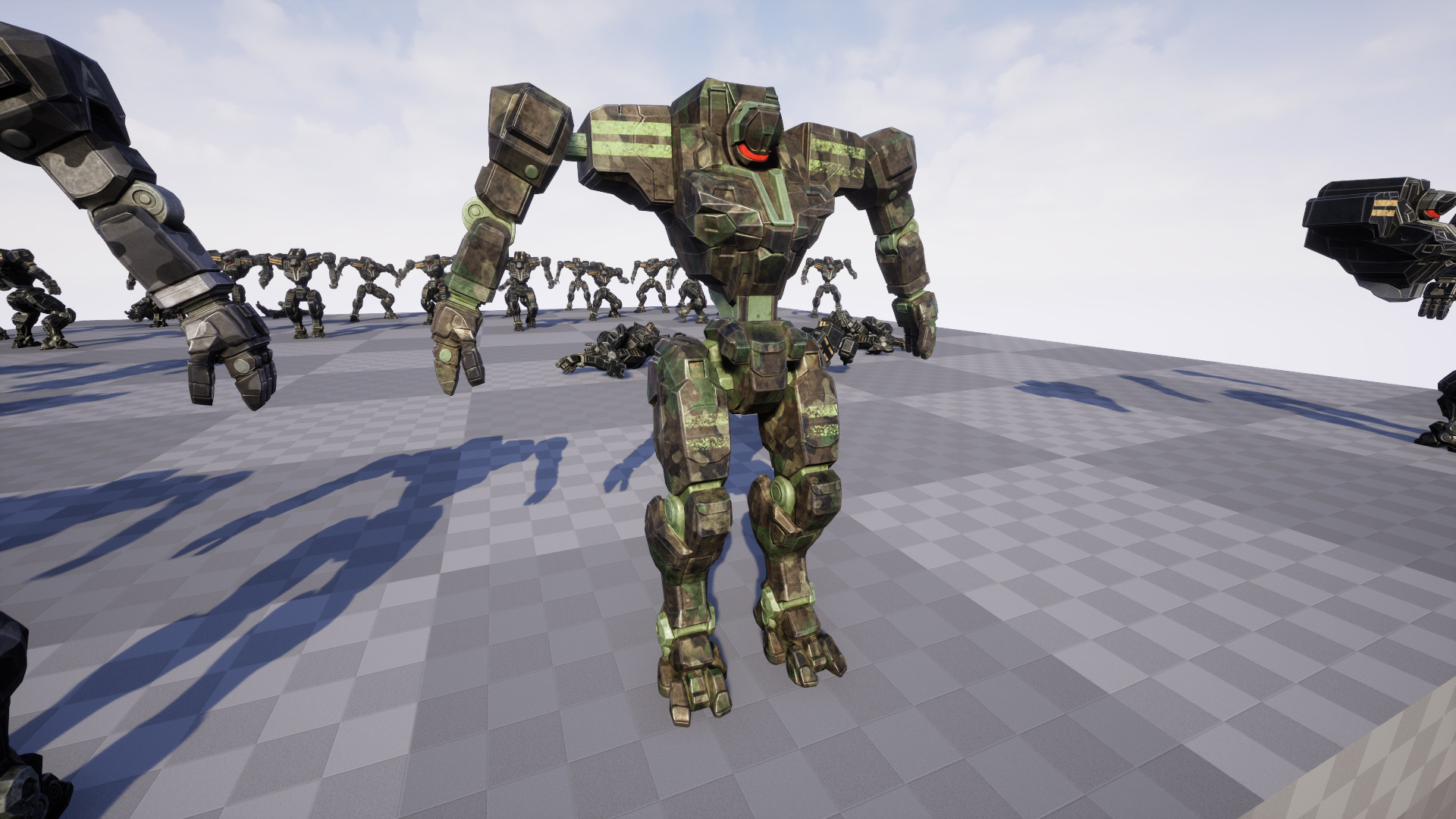 Mech Tank Low-poly 3D model_24