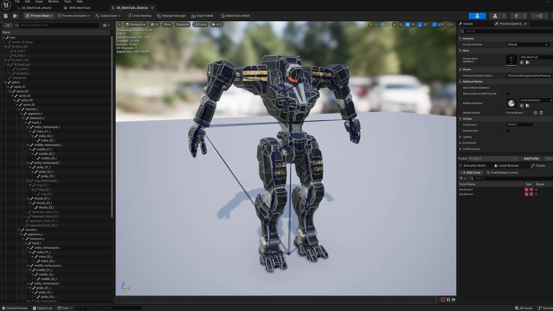 Mech Tank Low-poly 3D model_29
