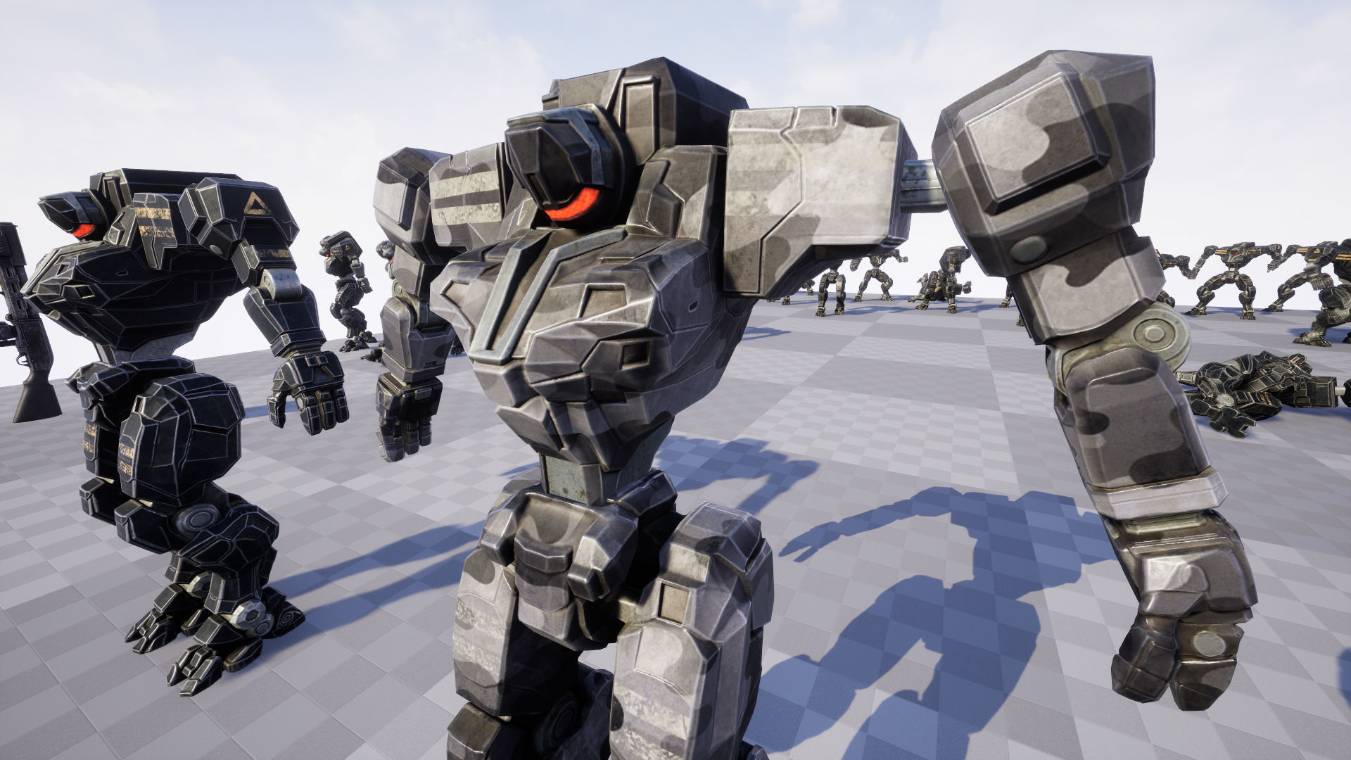 Mech Tank Low-poly 3D model_18