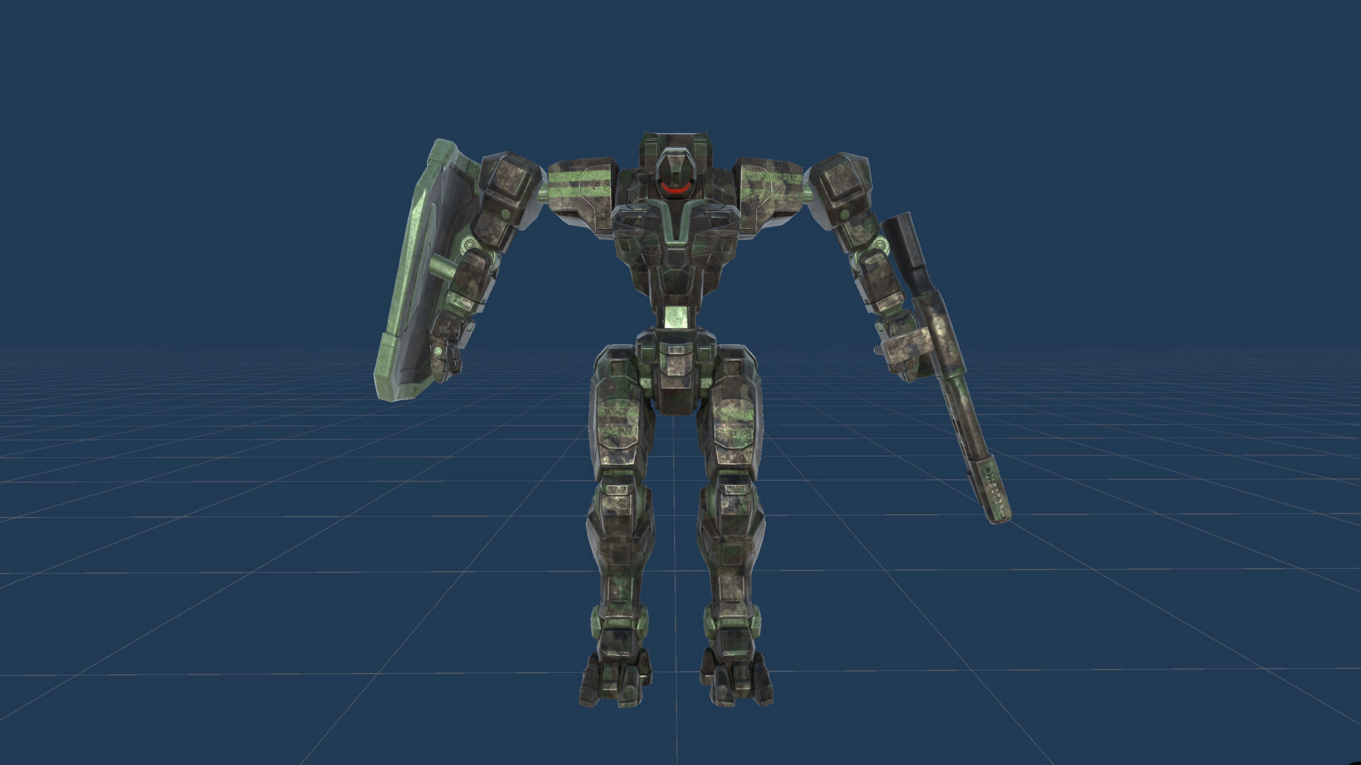 Mech Tank Low-poly 3D model_32