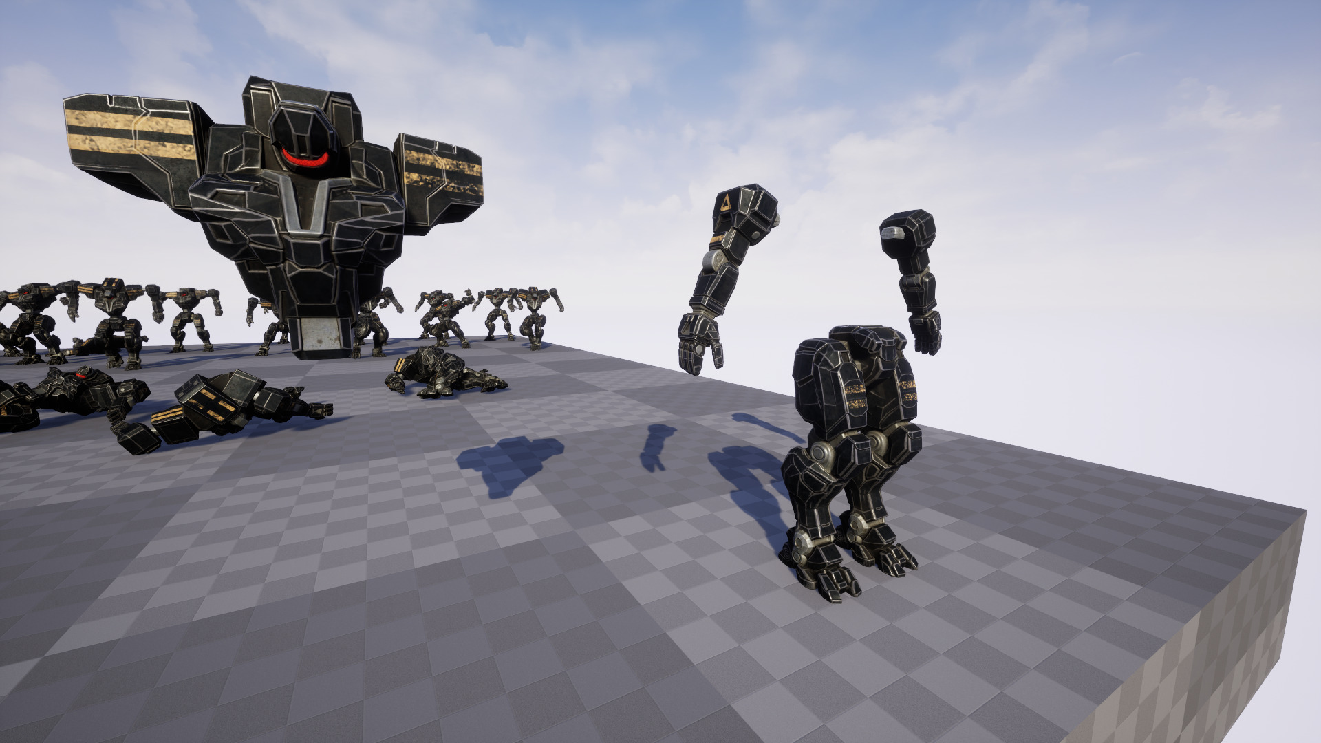 Mech Tank Low-poly 3D model_26