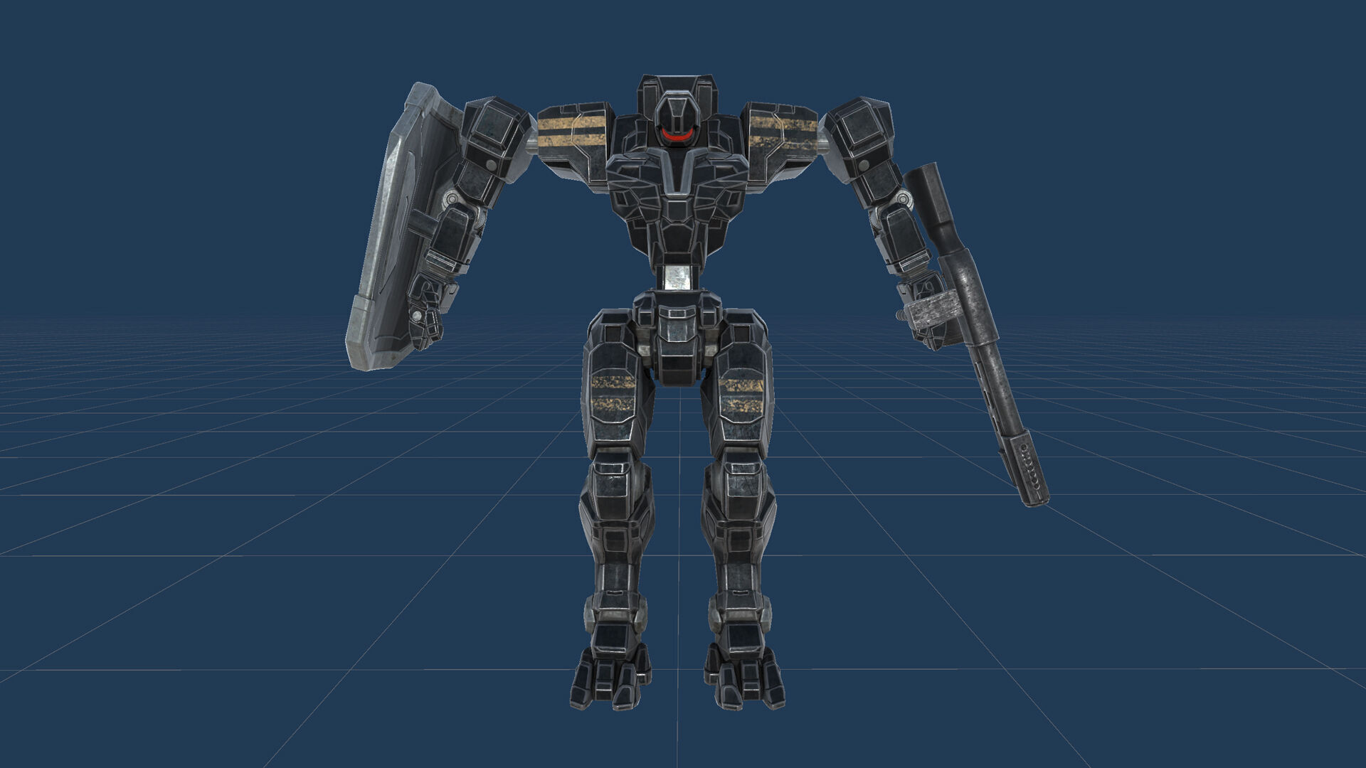 Mech Tank Low-poly 3D model_30