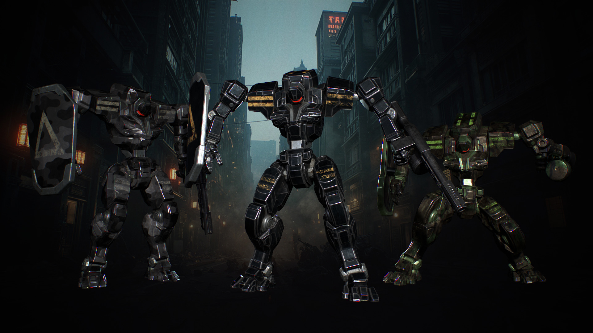 Mech Tank Low-poly 3D model_3