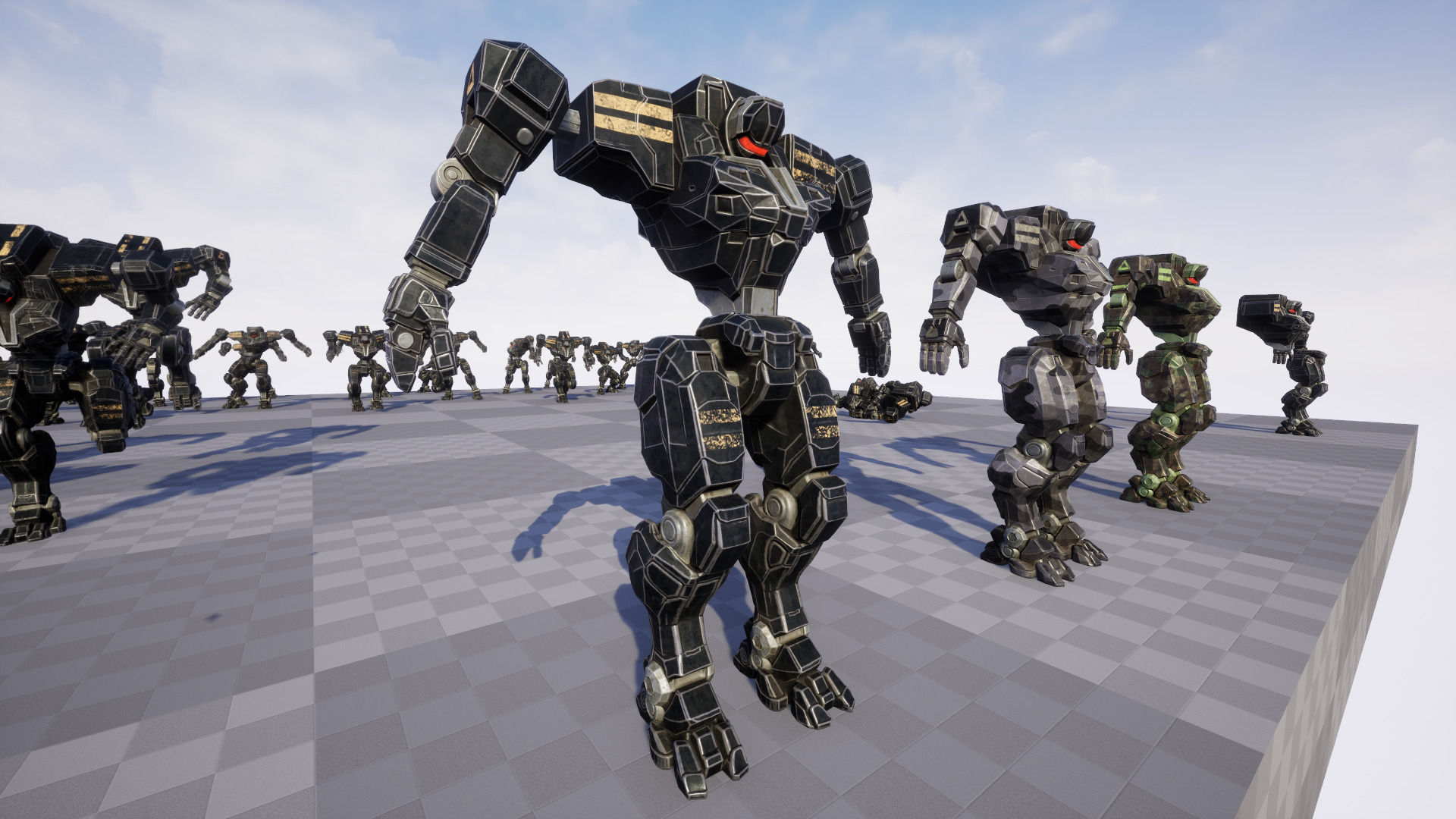 Mech Tank Low-poly 3D model_22