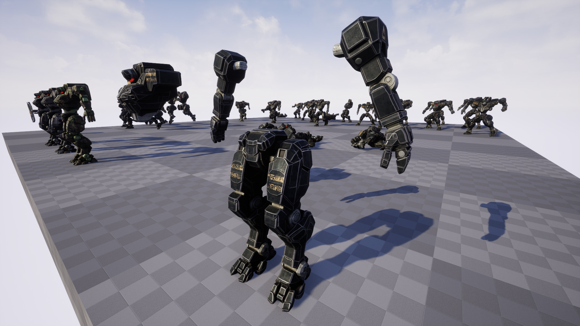 Mech Tank Low-poly 3D model_27