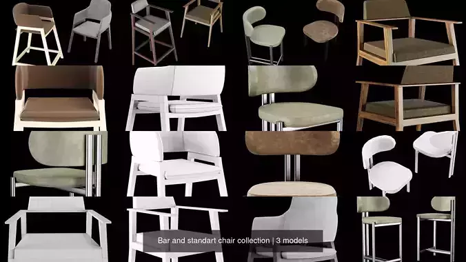 Bar and standart chair collection