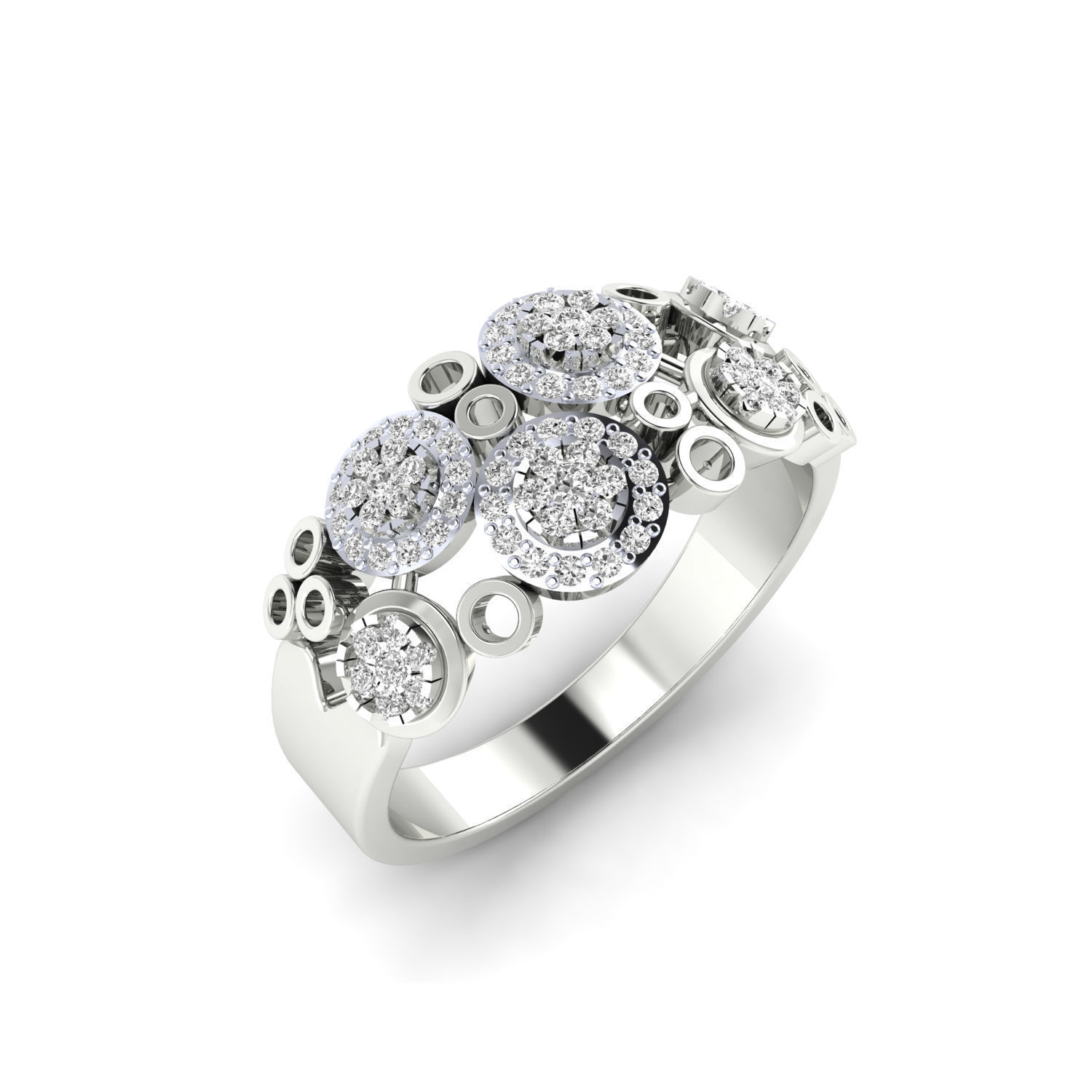 Women Ring Render 3dm STL MTL SLC JCD OBJ FBX Details 3D print model_3