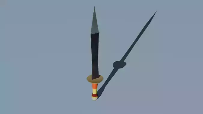 Crimson Fang Stylized Low Poly Sword Low-poly 3D model Crimson Fang Stylized Low Poly Sword Low-poly 3D model