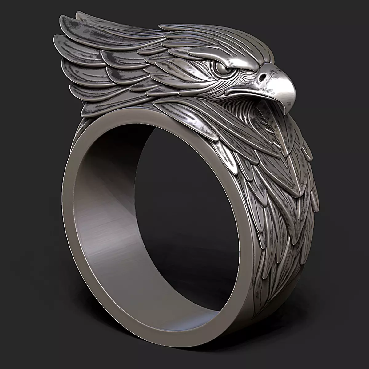 Ring Eagle 3D print model_0