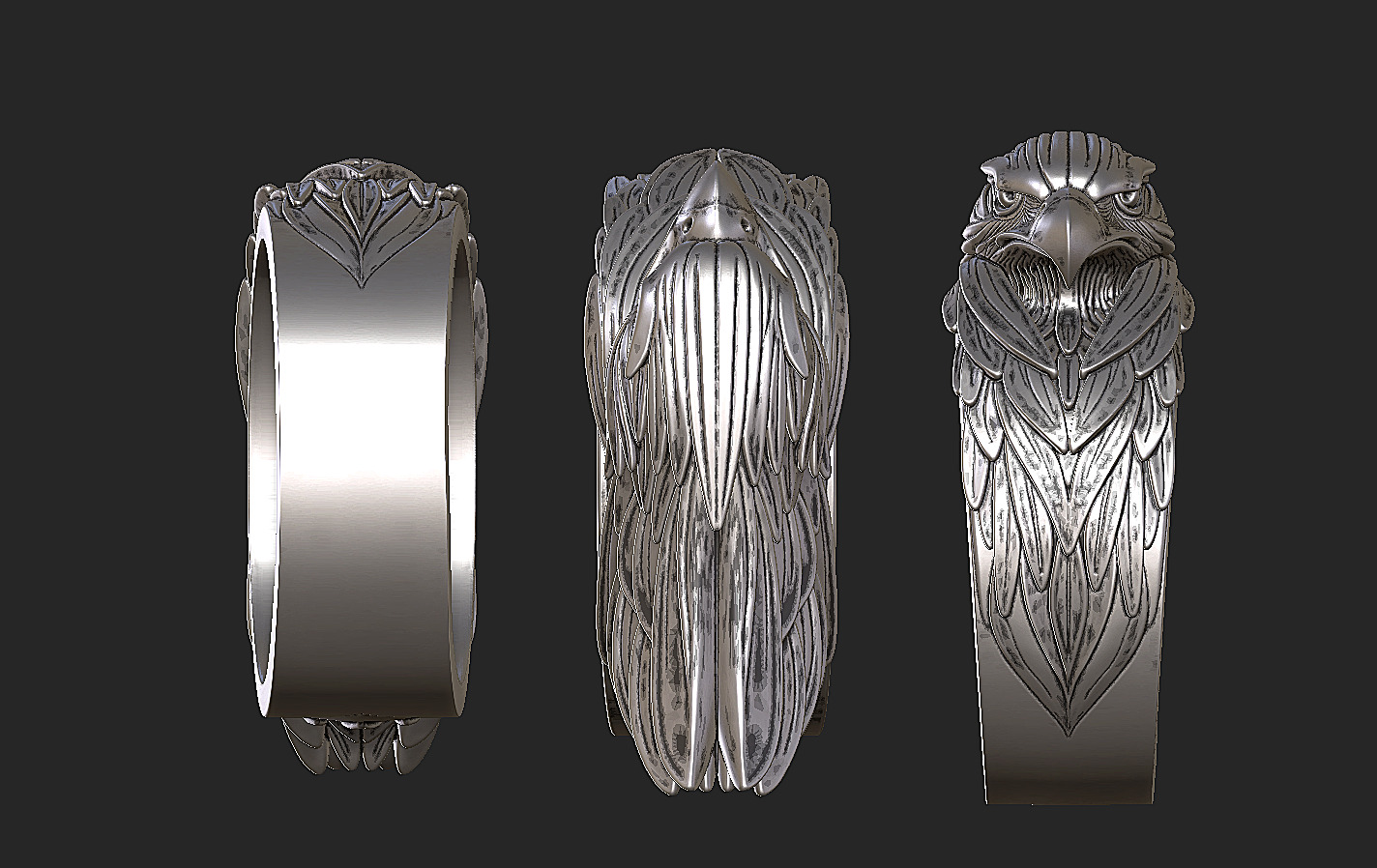 Ring Eagle 3D print model_11