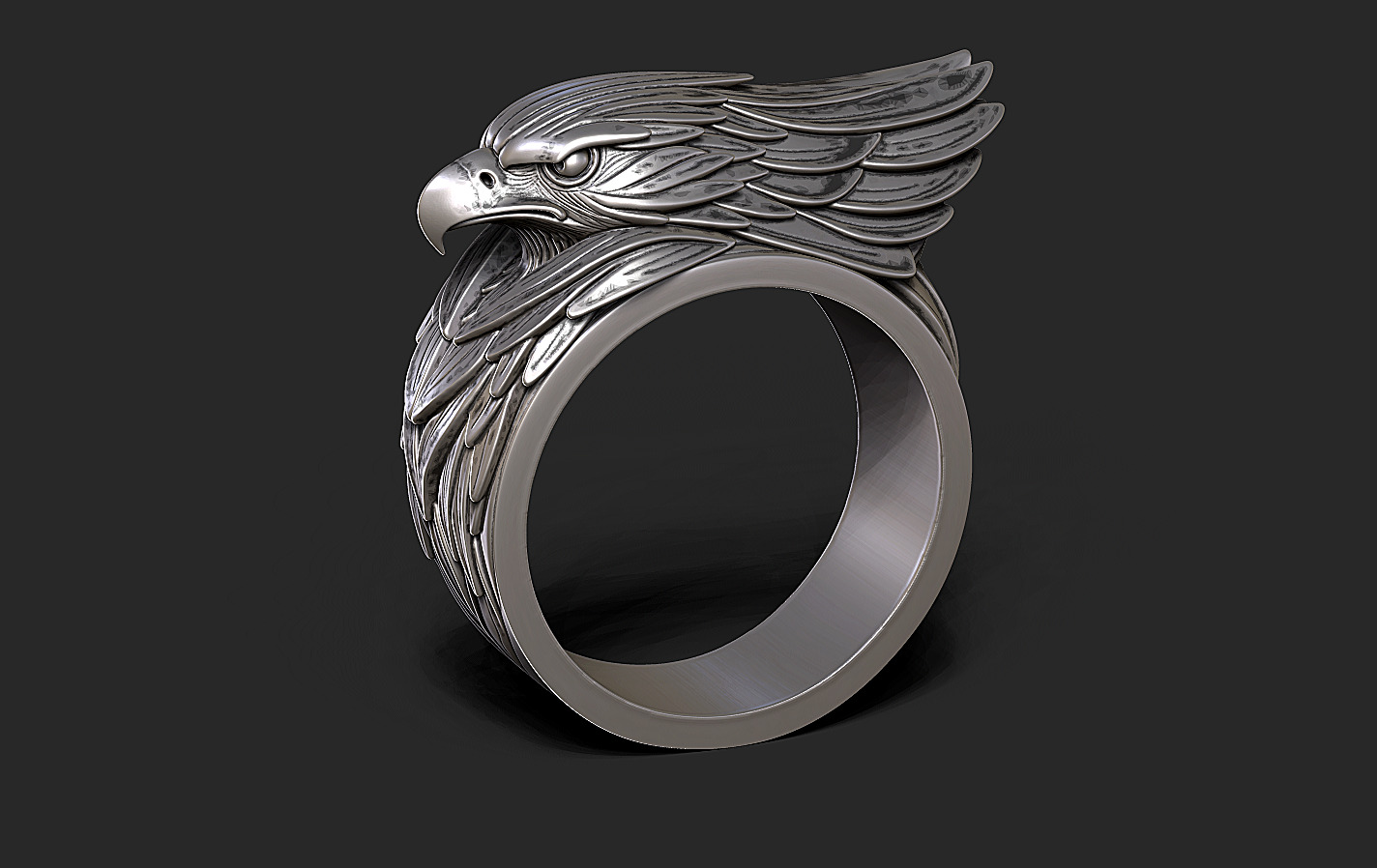 Ring Eagle 3D print model_7