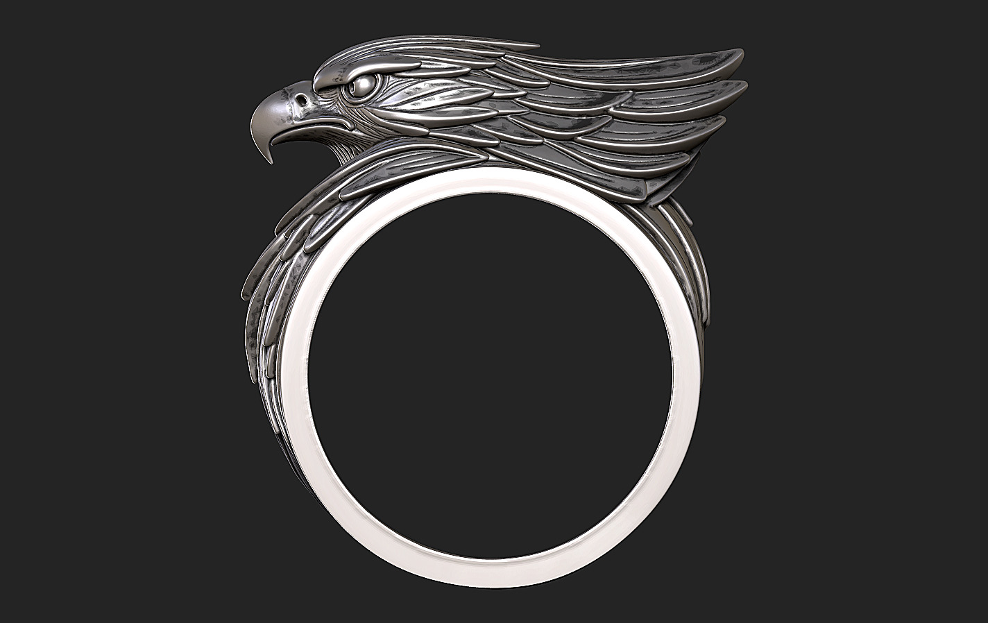 Ring Eagle 3D print model_12