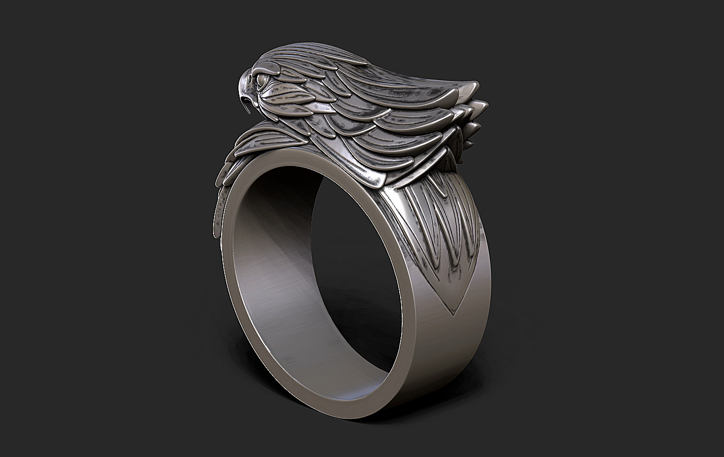 Ring Eagle 3D print model_5